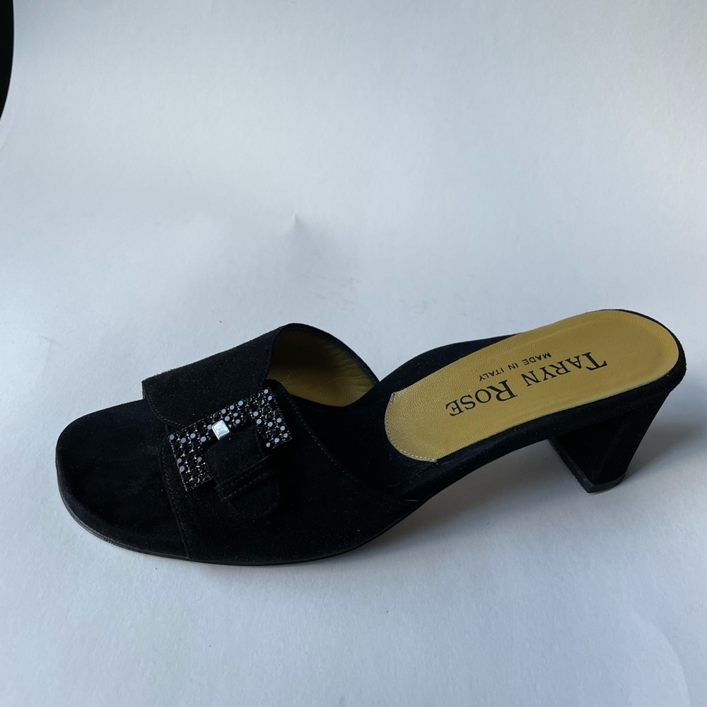 Taryn Rose Madison size 39.5 US9 Blk suede sandal - Picture 12 of 13